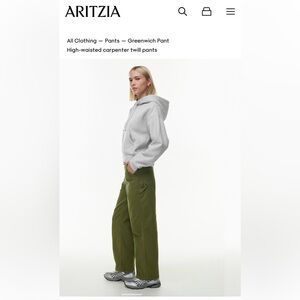 Aritzia TNA Greenwhich Pant cargo carpenter style size 14